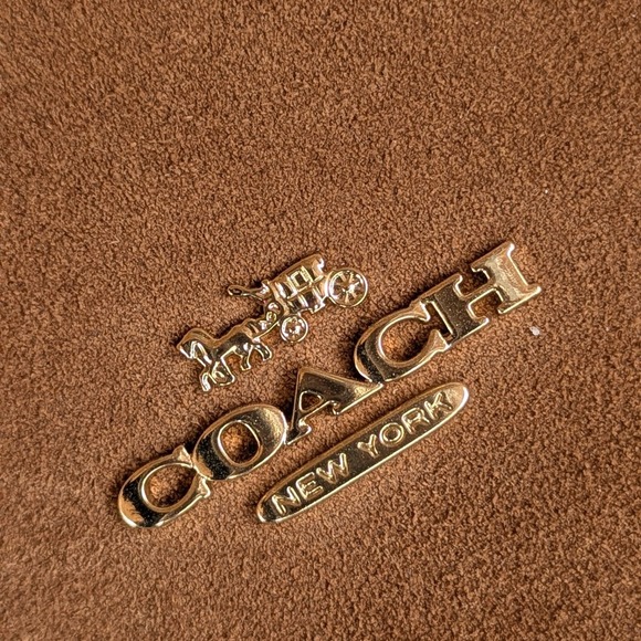 Coach Hadley Suede Convertible Crossbody Turn Lock Bag - Picture 12 of 16